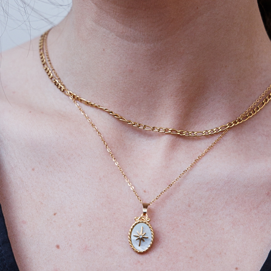 Charlotte Double-Layered Gold Necklace