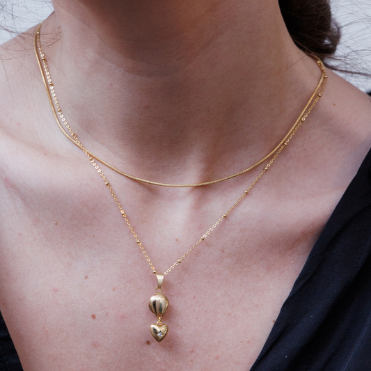 Lyon Double-Layered Gold Necklace
