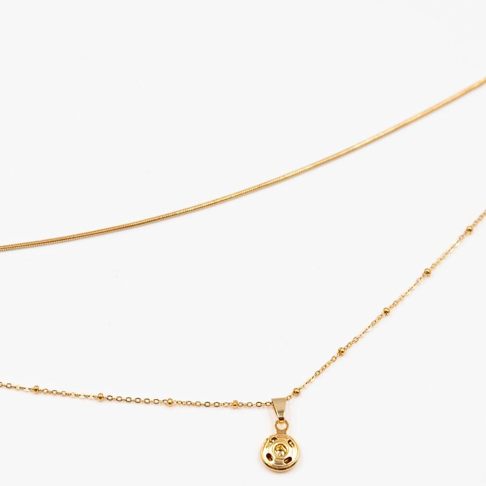 Esperanza Double-Layered Gold Necklace