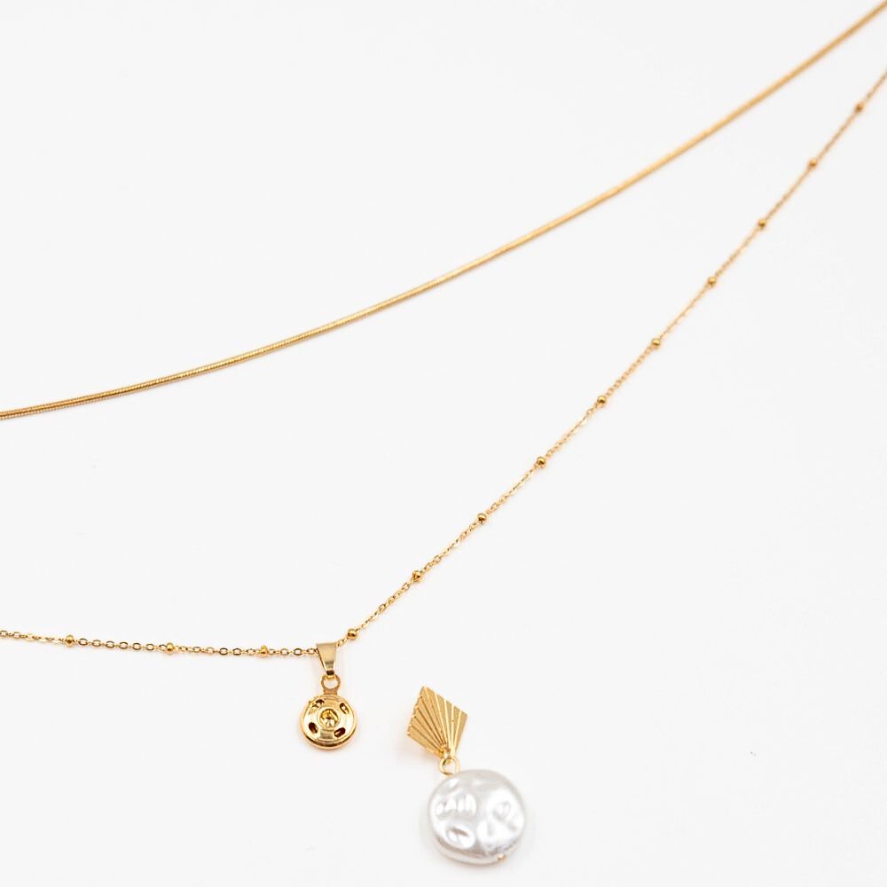 Augustine Double-Layered Gold chain | Snap