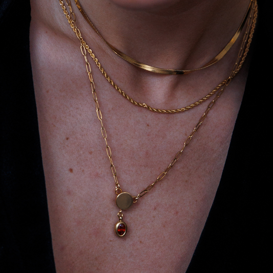 Margarita Trio-Layered Gold Necklace