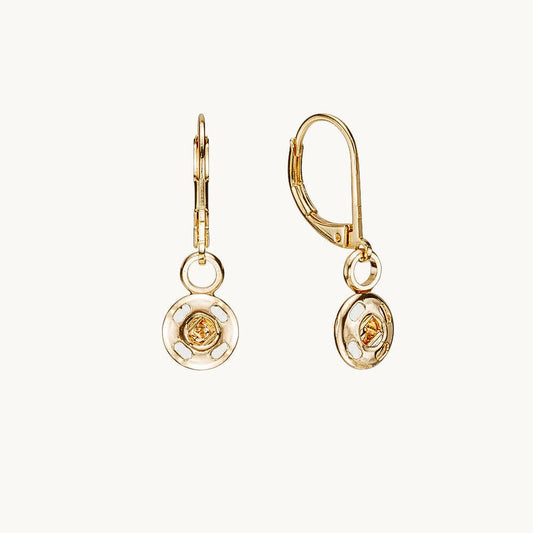 Pair of Hanging Earring Bases | 14k Gold Plated