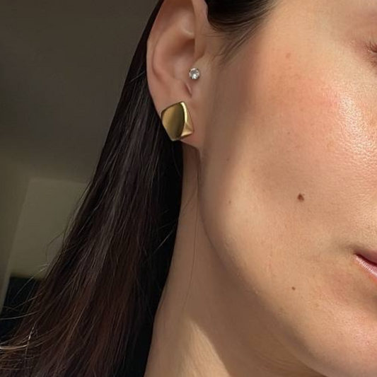 Bella Gold Attached Earrings