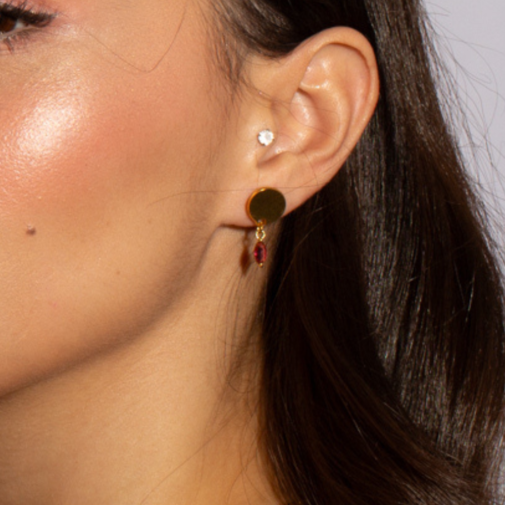 Moringo Gold Attached Earrings