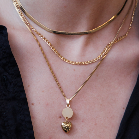 Dominic Trio-Layered Gold Necklace