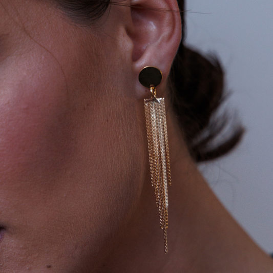 Cointreau Gold Attached Earrings