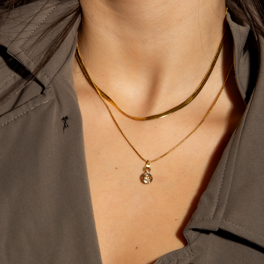 Tulum Double-Layered Gold Chain | Snap