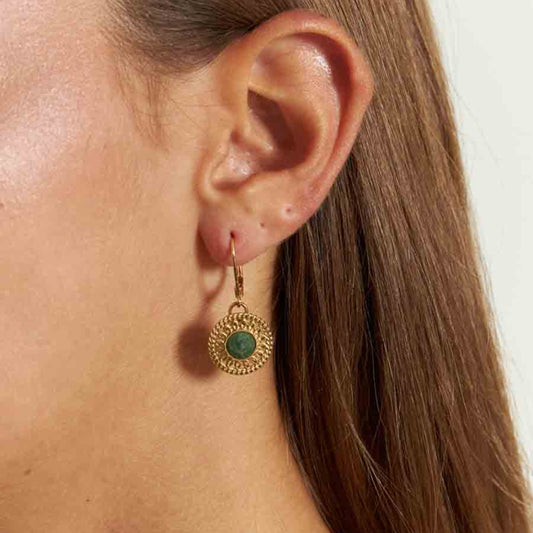 Pair of Hanging Earring Bases | 14k Gold Plated