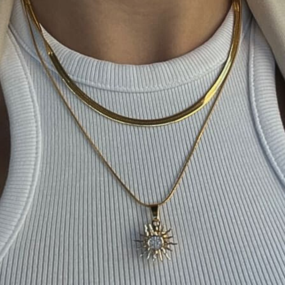 Selina Double-Layered Snake Necklace