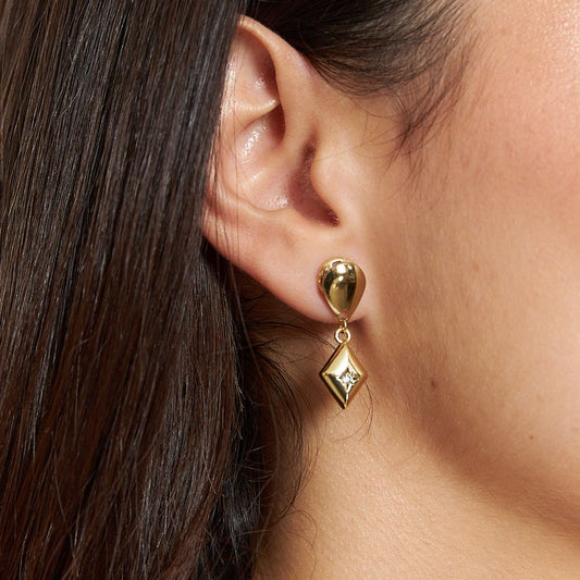 Versailles Gold Attached Earrings